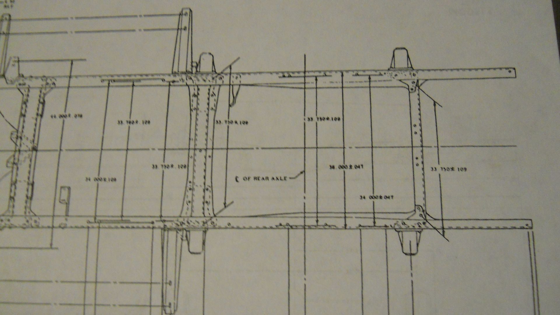 47 frame, axle and leaf spring widths The 1947 Present Chevrolet